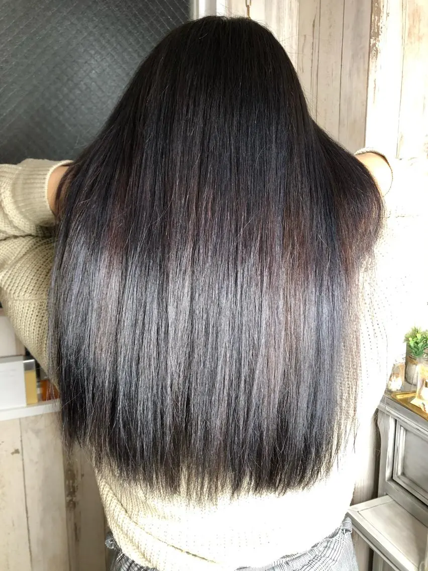 ロング カット ヘアカラー 縮毛矯正 🐆アンドウ チカコ🦓のヘアスタイル