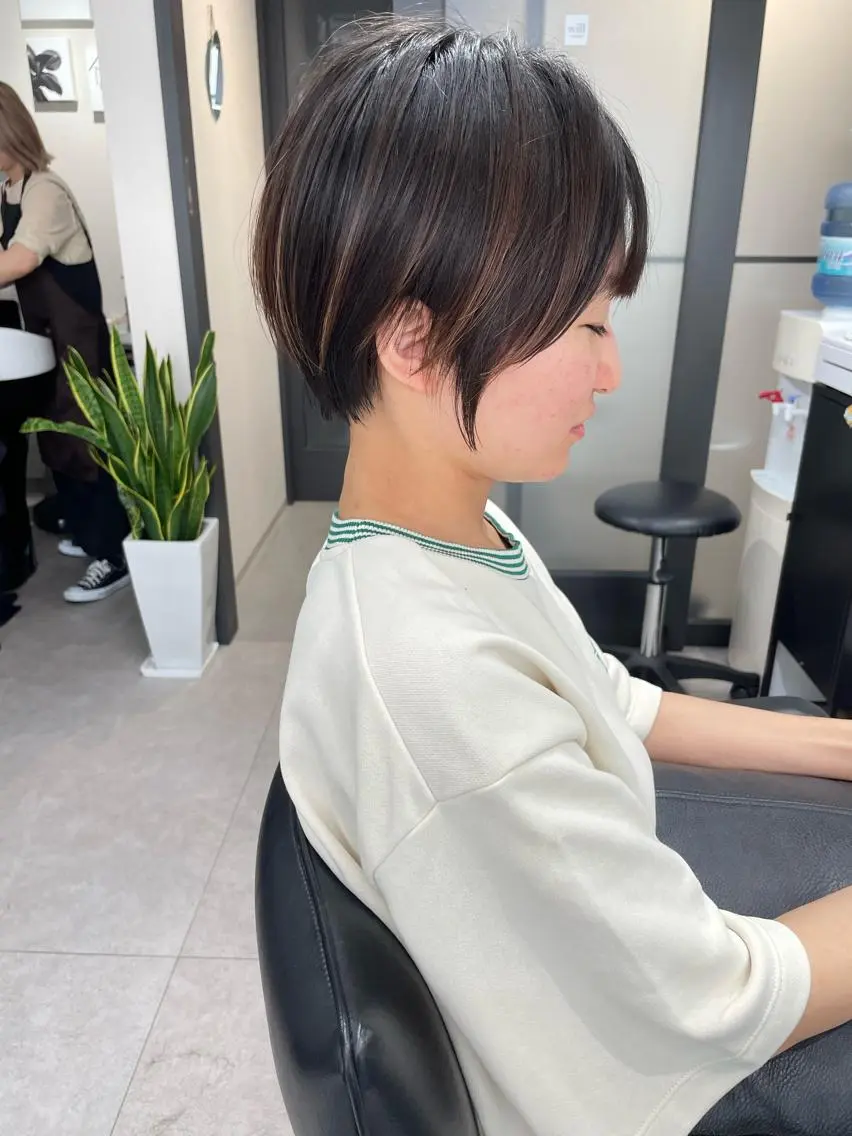 ショート カット ヘアカラー トリートメント 髪質改善will hairdesignのヘアスタイル