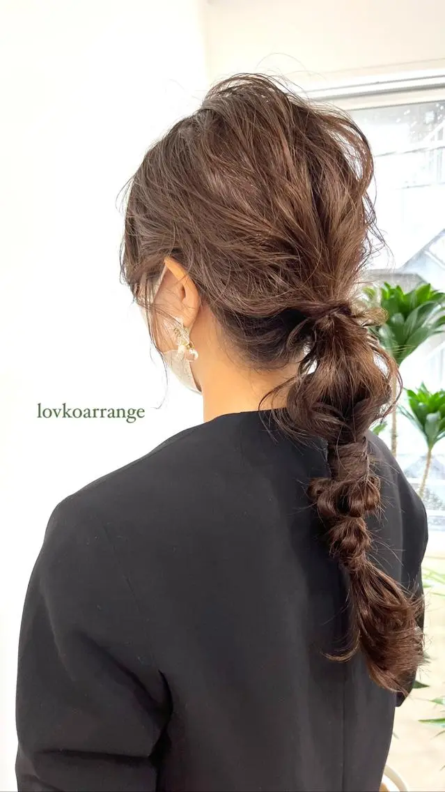 セミロング カラー パーマ ヘアアレンジ キッズ ネイル マツエク・マツパ アイブロウ アッシュ バレイヤージュ ベージュカラー 黒髪 ブリーチ HIROKO / 透明感暖色カラー🎀のヘアスタイル