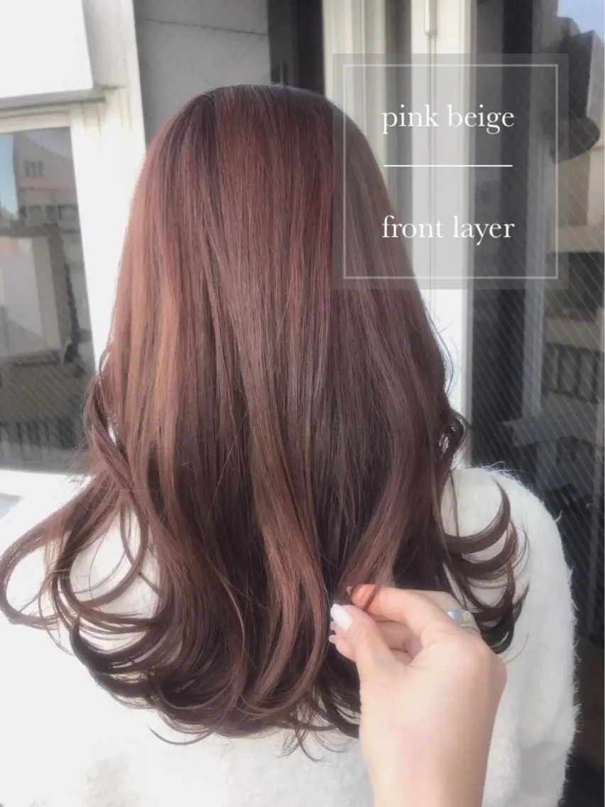 セミロング カラー ヘアアレンジ topstylist 芳賀みなみのヘアスタイル
