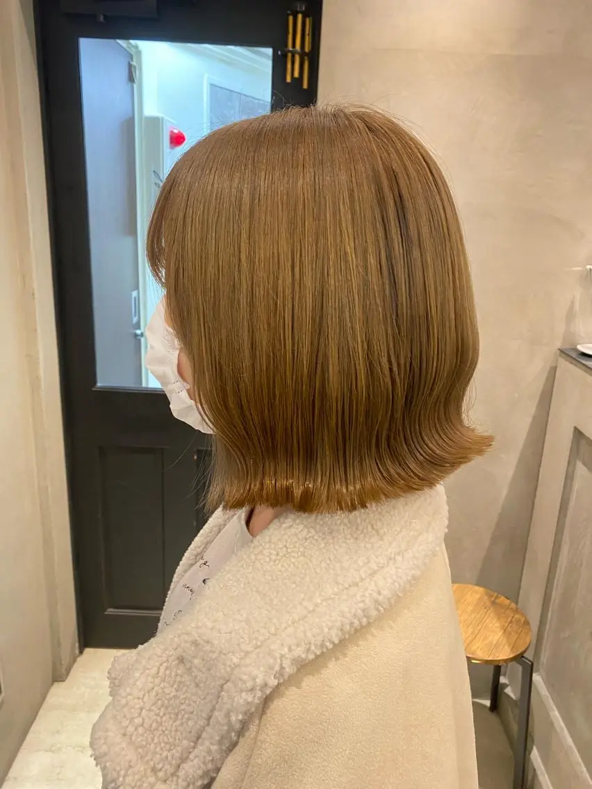 セミロング ヘアカラー トリートメント 新宿/顔周りカット +レイヤー=しずく♩のヘアスタイル