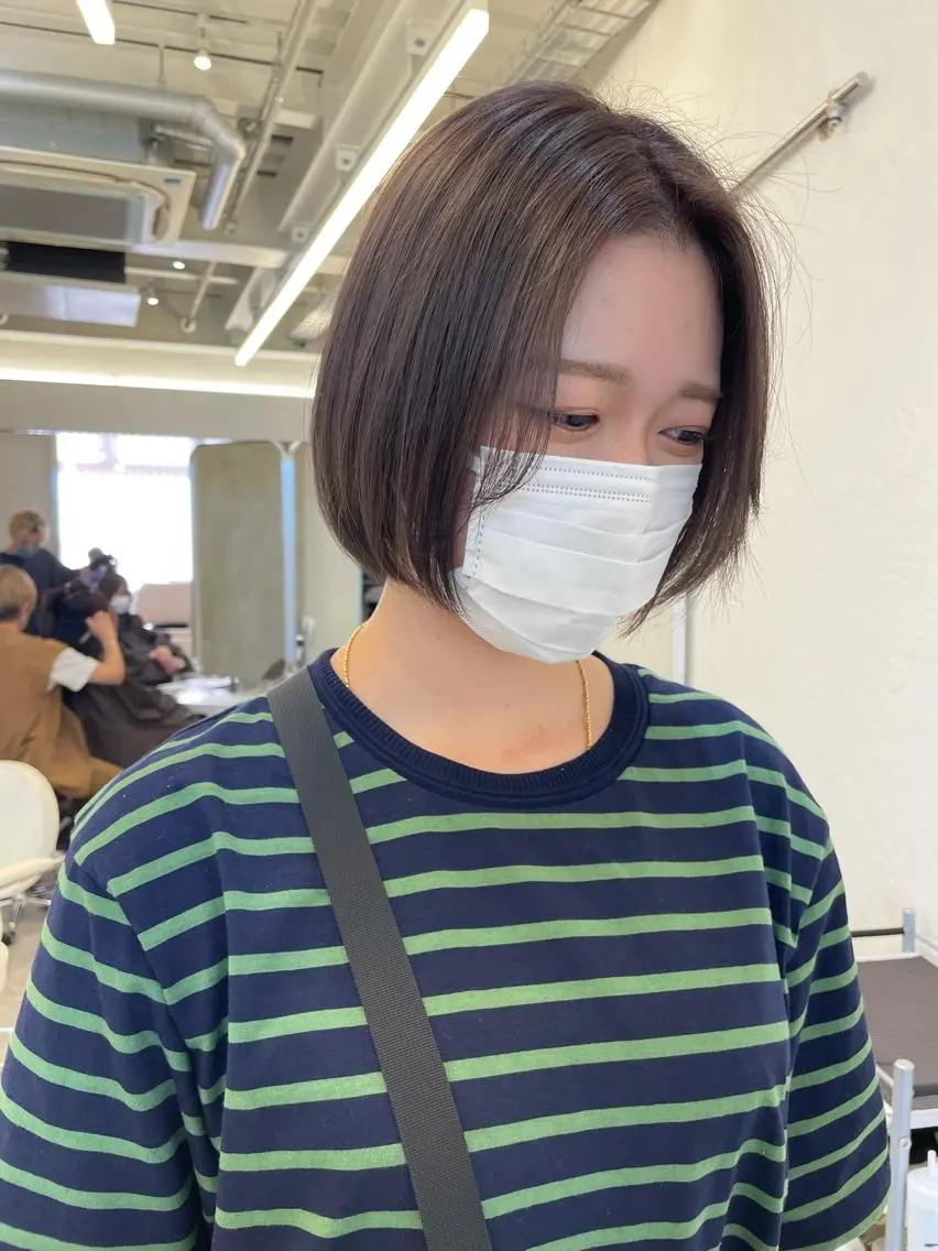 ショート カラー ヘアアレンジ カット ヘアカラー トリートメント ヘアセット 🍃柔らか透け髪 /表参道/瑞希🍃のヘアスタイル