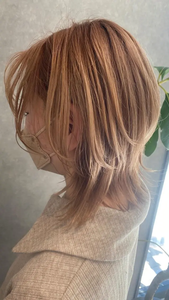 ミディアム カラー パーマ カット 縮毛矯正 トリートメント Bianca 代表 硲 貴亮【東武練馬】のヘアスタイル