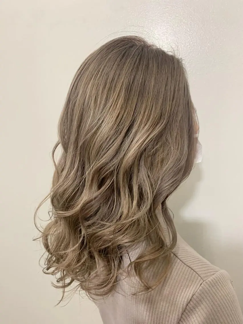 セミロング ヘアカラー トリートメント ヘッドスパ ヘアセット 大宮/山口 竣也のヘアスタイル