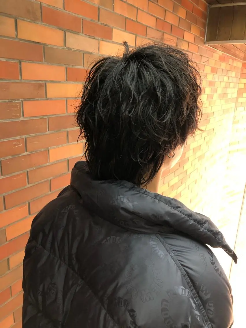 パーマ メンズ メンズウルフカット ウルフカット TOSHIKI| 上福岡メンズ|副店長のヘアスタイル