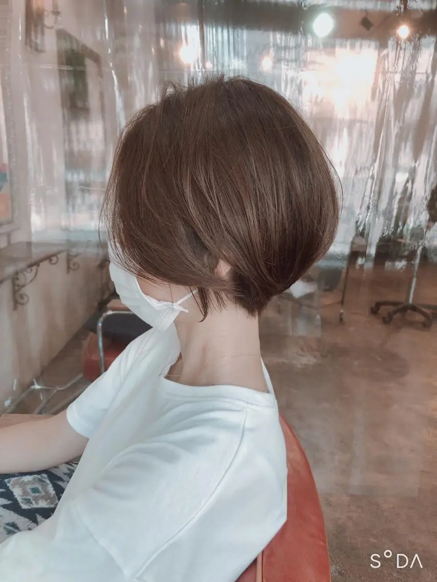 ショート ミセス ショートヘア 髪質改善✨ストレート オグ✂️/ショートのヘアスタイル