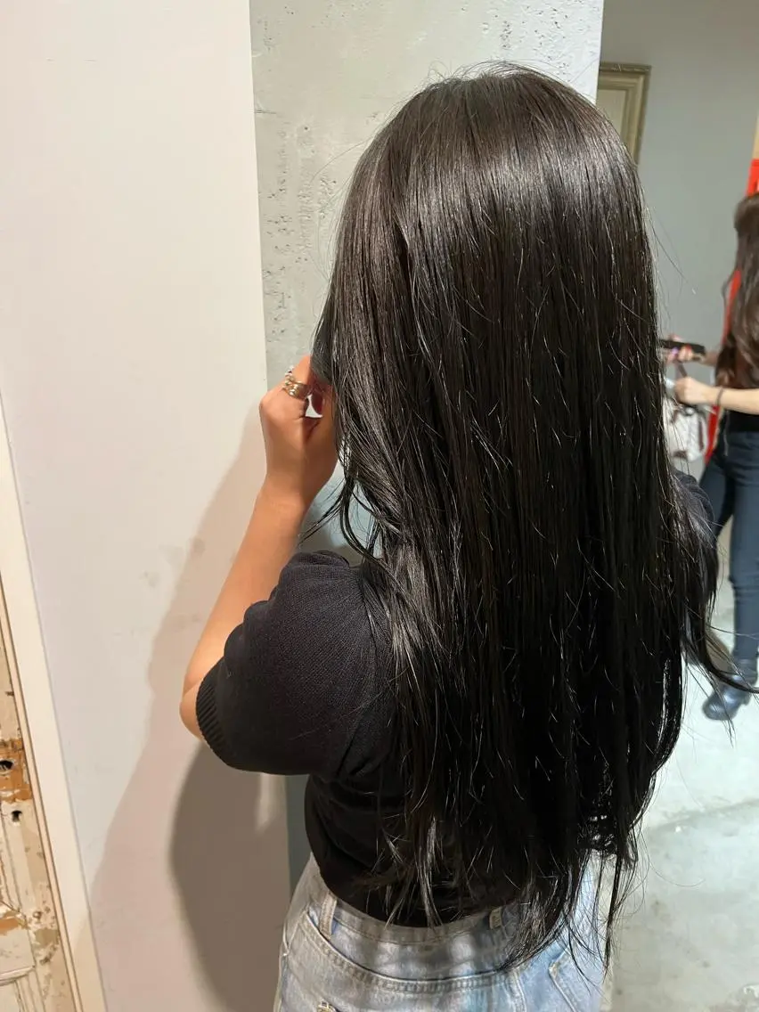 ロング カラー 川原大空 無料パーマモデル募集のヘアスタイル