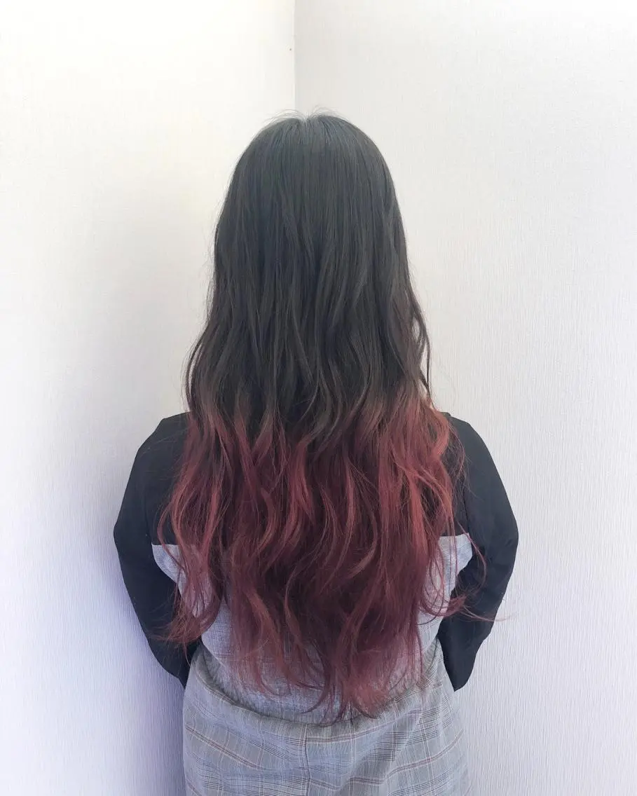 ロング カラー 白井 つづりのヘアスタイル