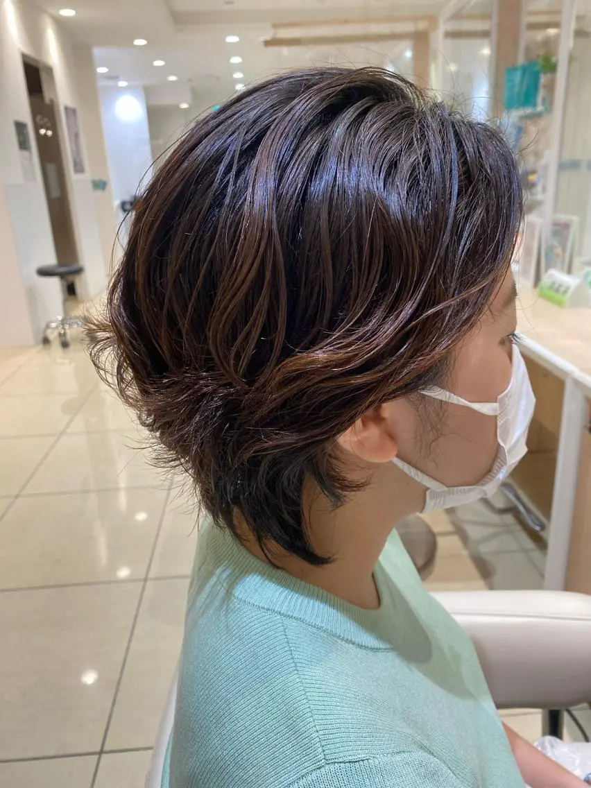 ショート パーマ 🩵波巻き/ツイスパ HARU💎のヘアスタイル