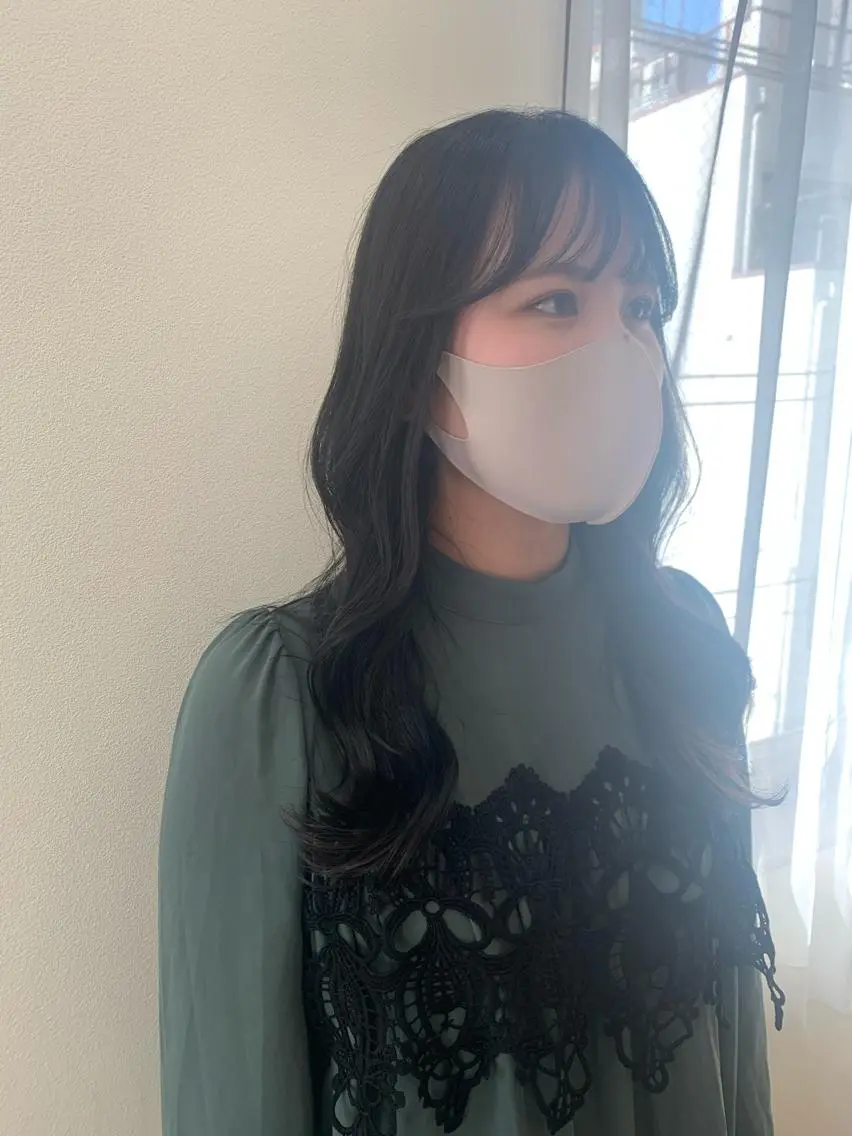 ロング カラー ヨシンモリ 韓国風ヘア 韓国🇰🇷髪質改善 Chisaki치사키のヘアスタイル