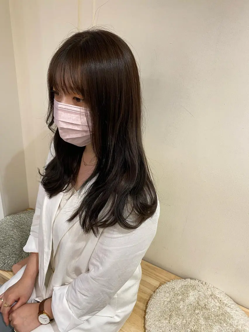 ロング カラー ヘアアレンジ ブラウンカラー オリーブカラー ヘアカラー ボブ /ニュアンス/ satomi🧸💖のヘアスタイル
