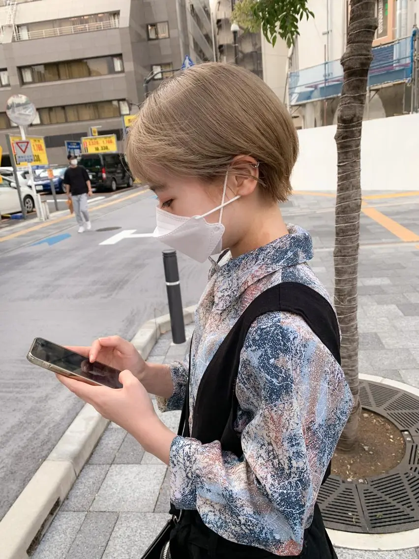 ショート カラー ハイライトカラー ハイトーンカラー ハイライト 髪質改善 ショートヘア topstylist fukudaのその他イメージ