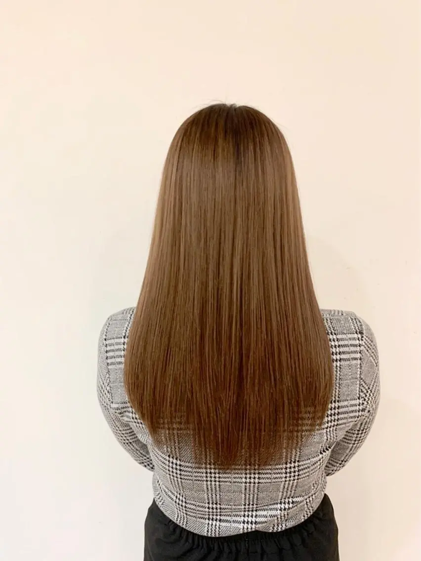 ロング カラー 縮毛矯正 エリアNo.1カラー ⭐️hikaru⭐️のヘアスタイル