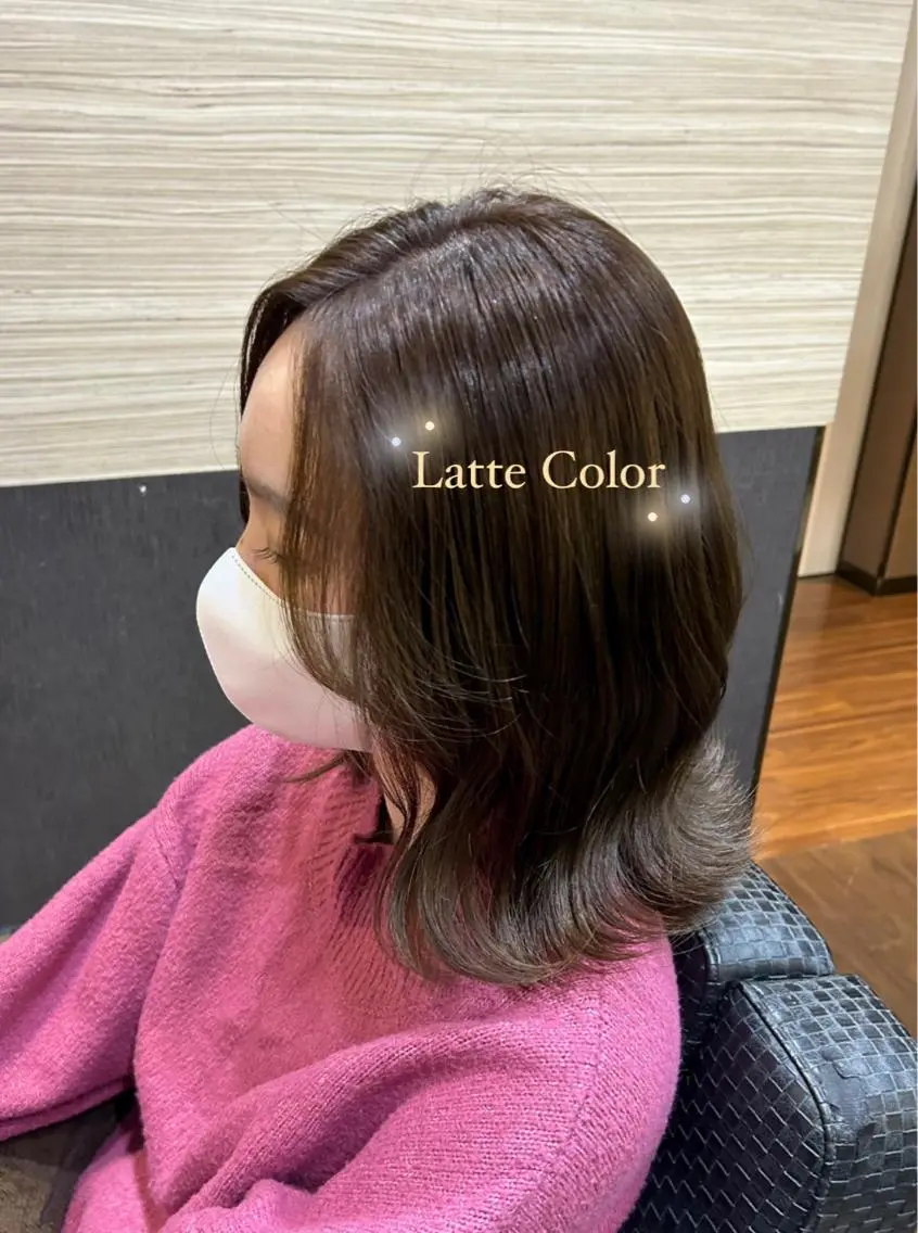 ミディアム カラー ブリーチ 透明感カラー ブリーチなしカラー 伸ばしかけ トリートメント ⭐️似合わせアップ ⭐️並木奏絵のヘアスタイル