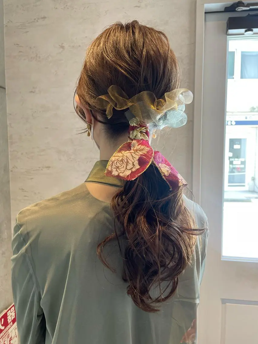 ロング ヘアアレンジ 🎀ヘアセット/艶髪 /はやしほのか🎀のヘアスタイル