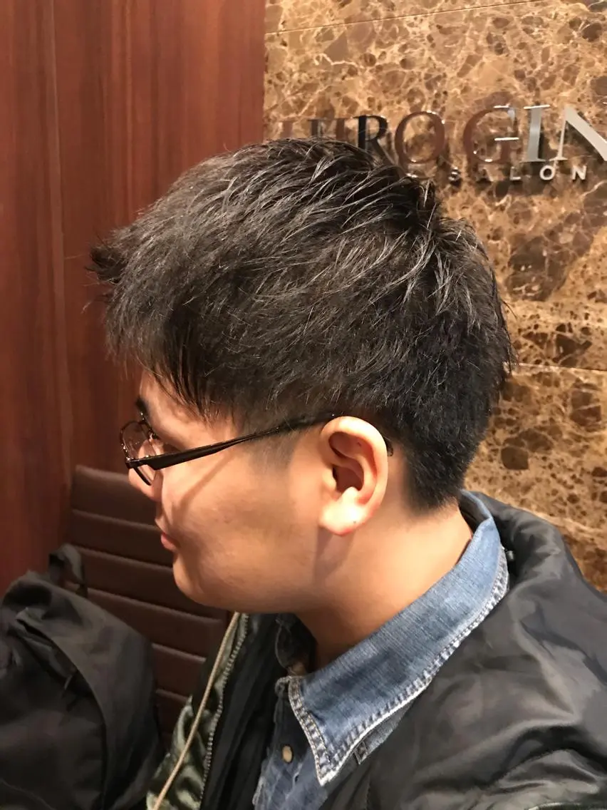 ショート メンズ カット ヘアセット HIRO GINZA 銀座一丁目店のヘアスタイル