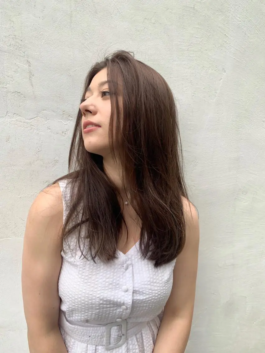 ロング ヘアカラー トリートメント 山本 晶大のヘアスタイル