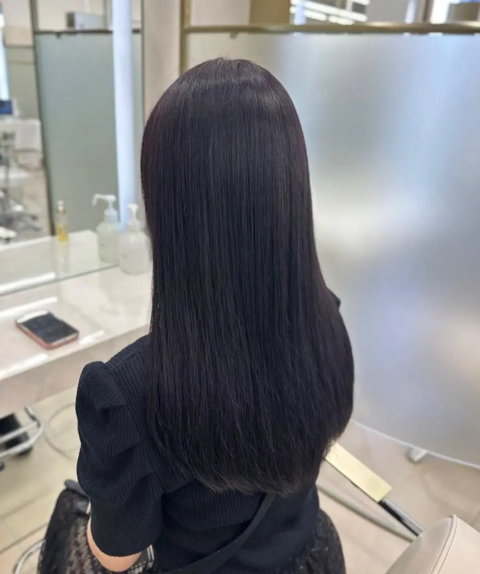 ロング カラー 透明感カラー ラベンダーカラー トリートメント 前髪/似合わせカット COA こも.のヘアスタイル