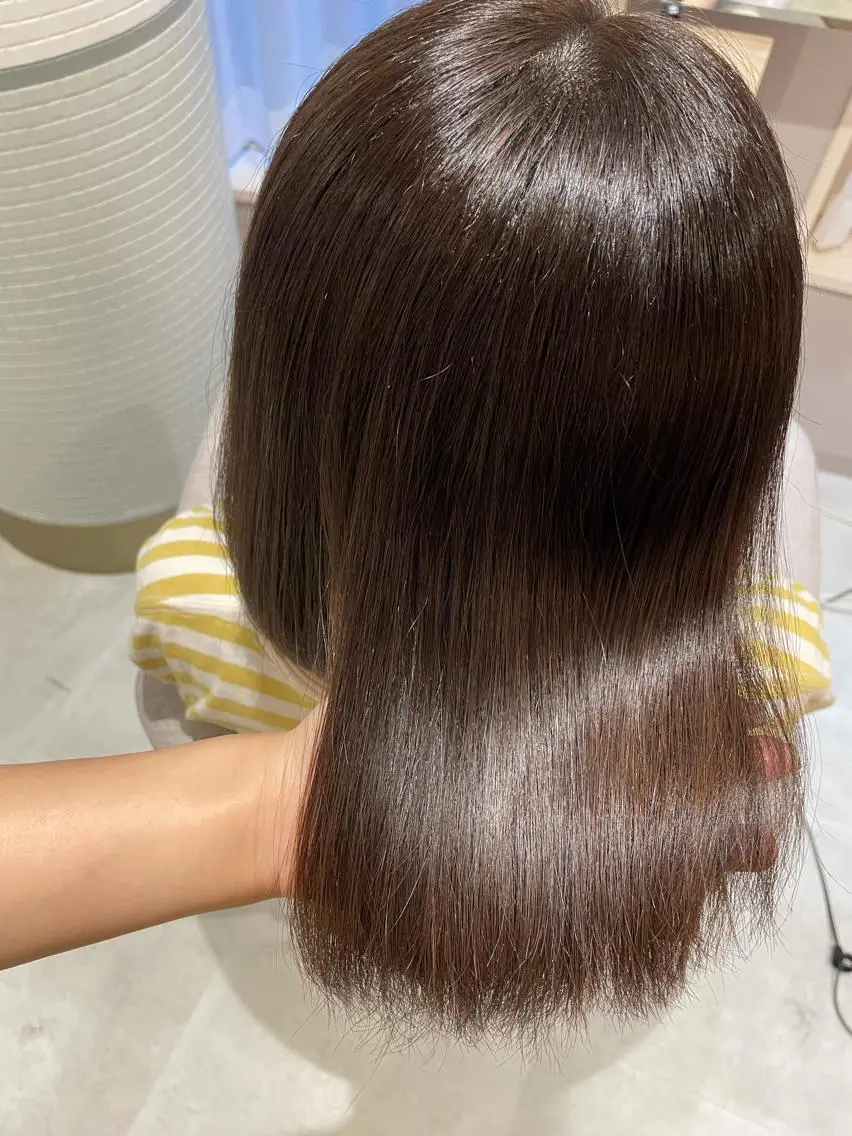 ミディアム ボブ 髪質改善お任せ ください♪ひとみのヘアスタイル