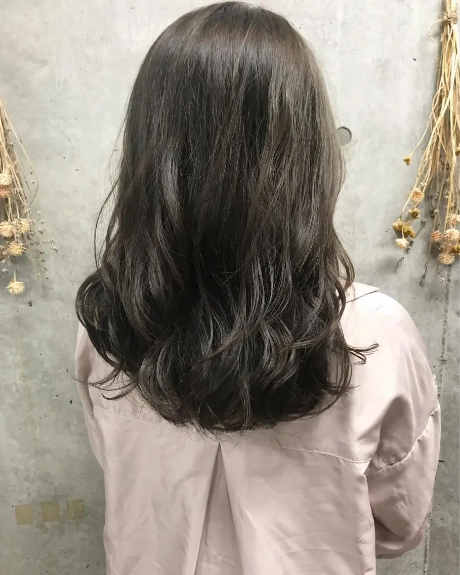 セミロング カラー ヘアアレンジ Satsuki ✂︎♡のヘアスタイル