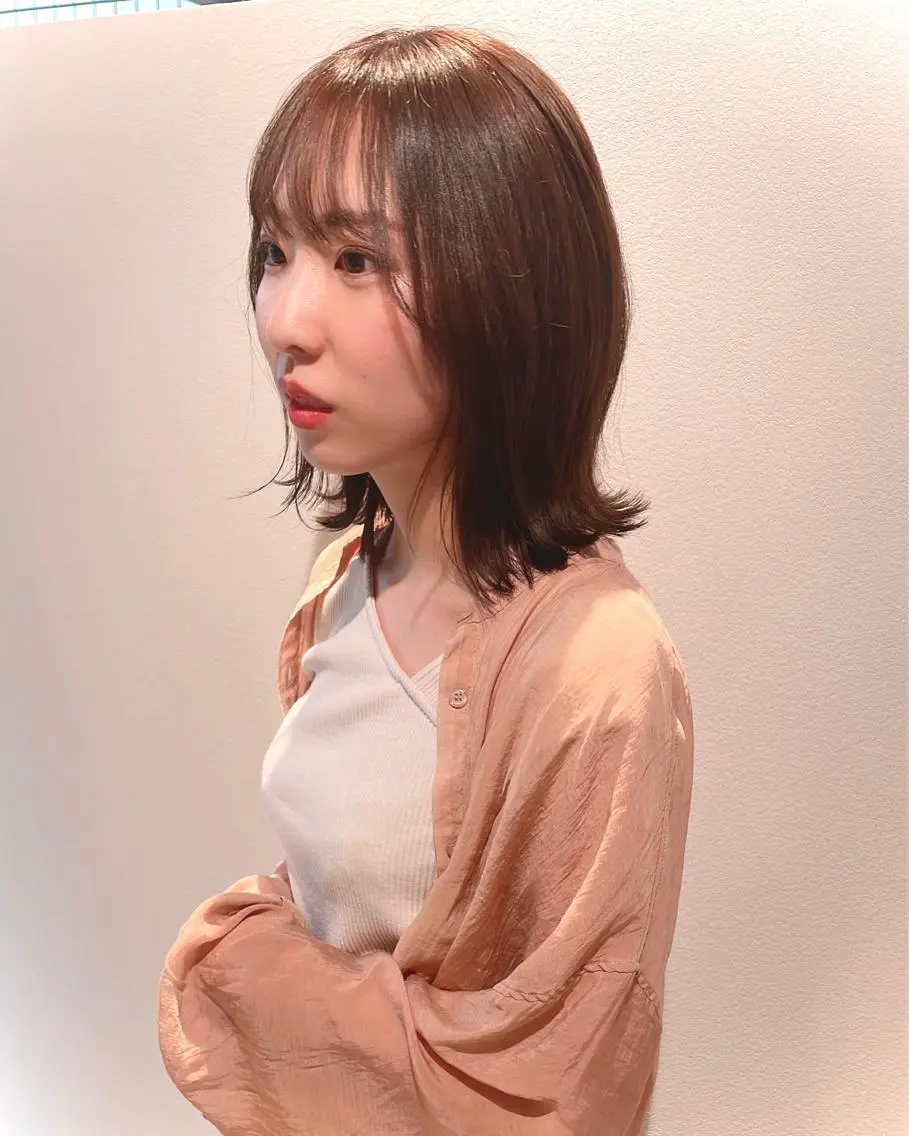 ミディアム オノギ シュンのヘアスタイル