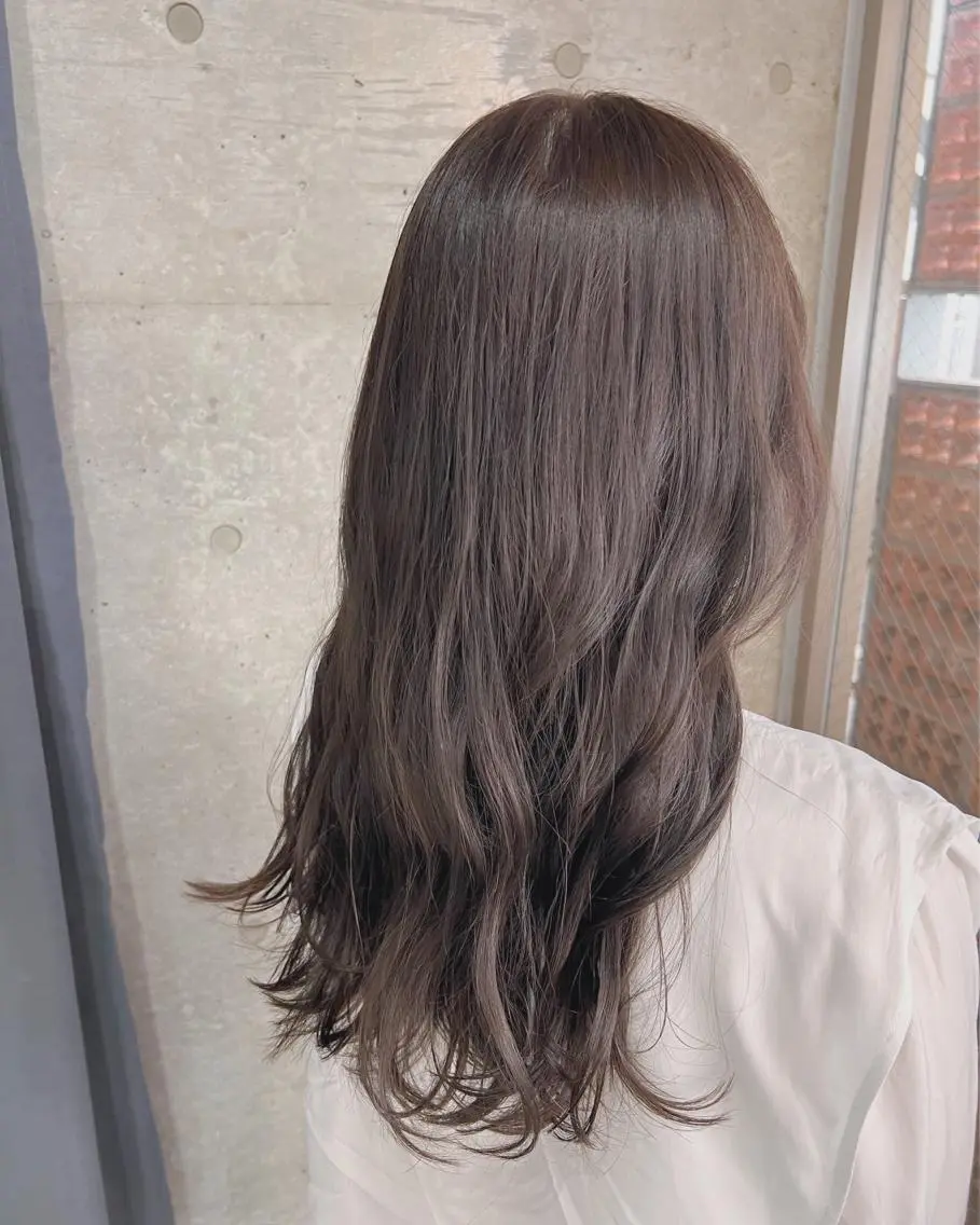 ロング カラー ボブパーマコテ巻き風 パーマNo1深江秀平のヘアスタイル
