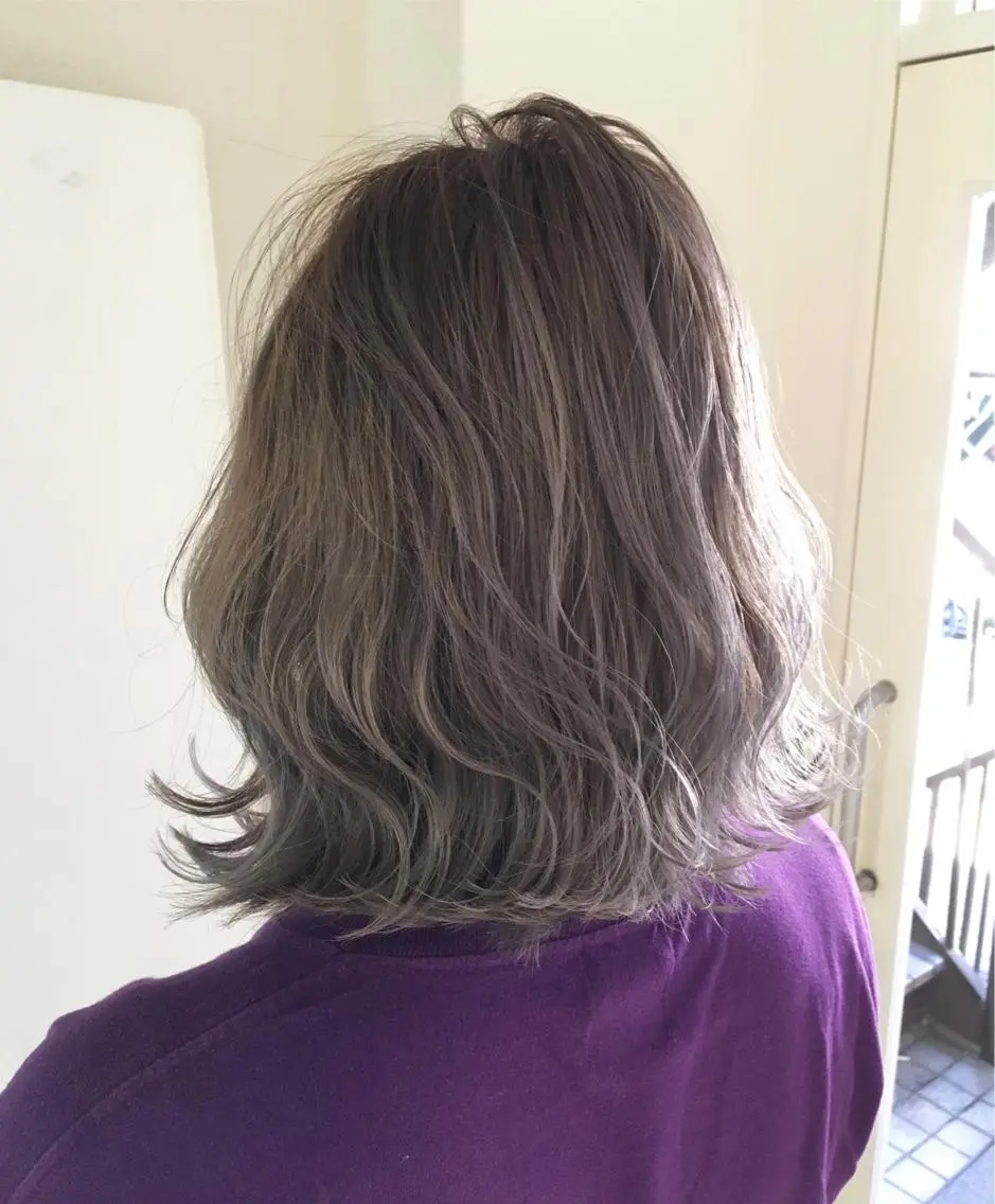 ショート アッシュ ヘアカラー トリートメント 渡辺 健太のヘアスタイル