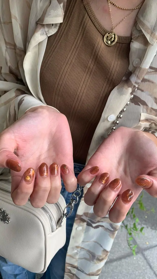 ネイル ハンドネイル なぽ ❤︎長さだし / 韓国nailのネイルデザイン
