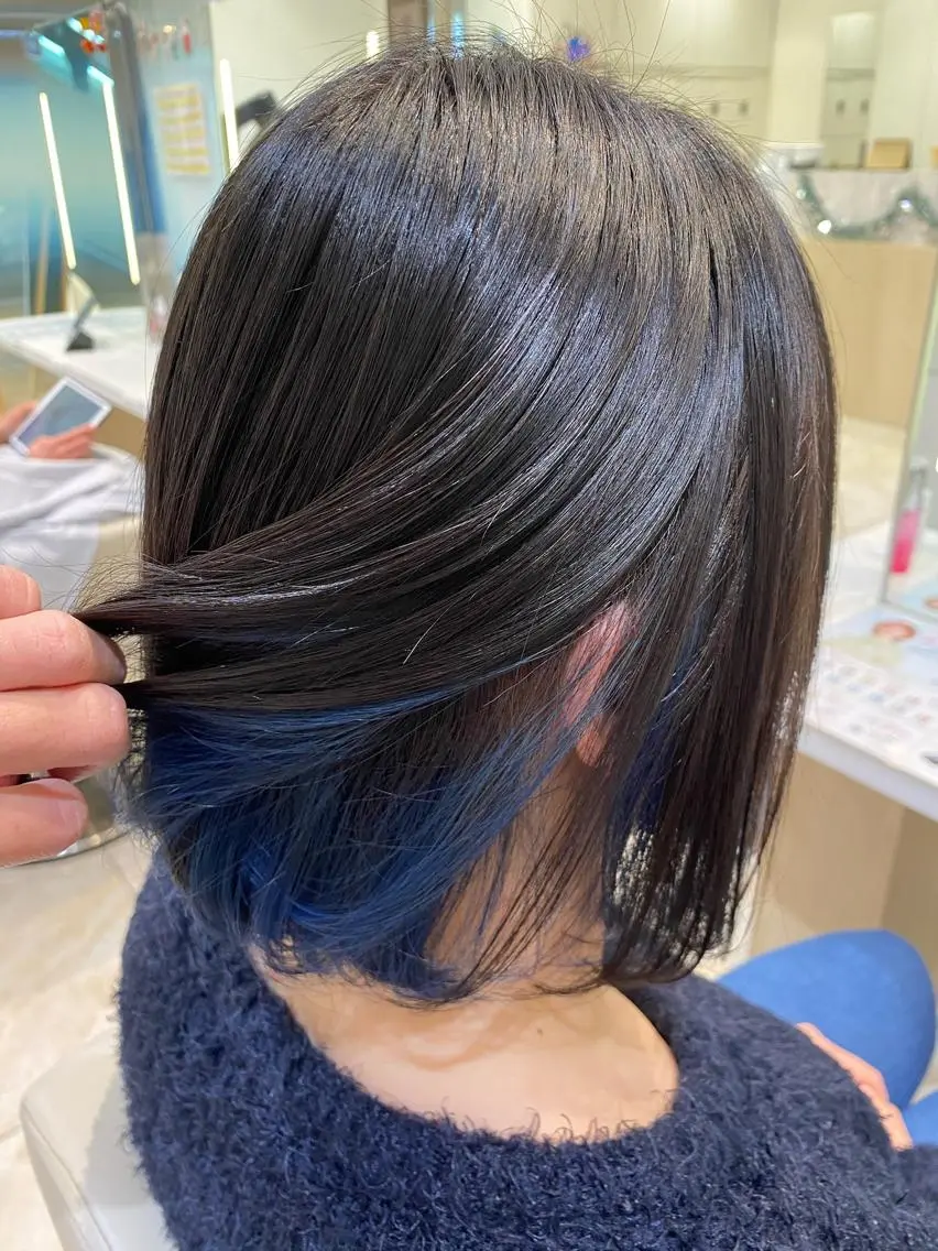 カラー イヤリングカラー インナーカラー ヘアカラー はるか/透明感カラー /ヘアアレンジ🤍のヘアスタイル