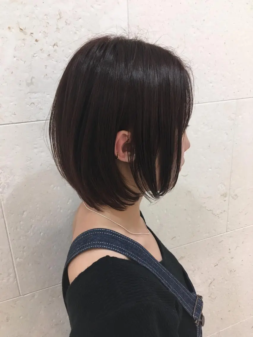 ショート カラー ブラウンカラー レッドカラー レッドブラウン トリートメント 斉藤 貴也のヘアスタイル