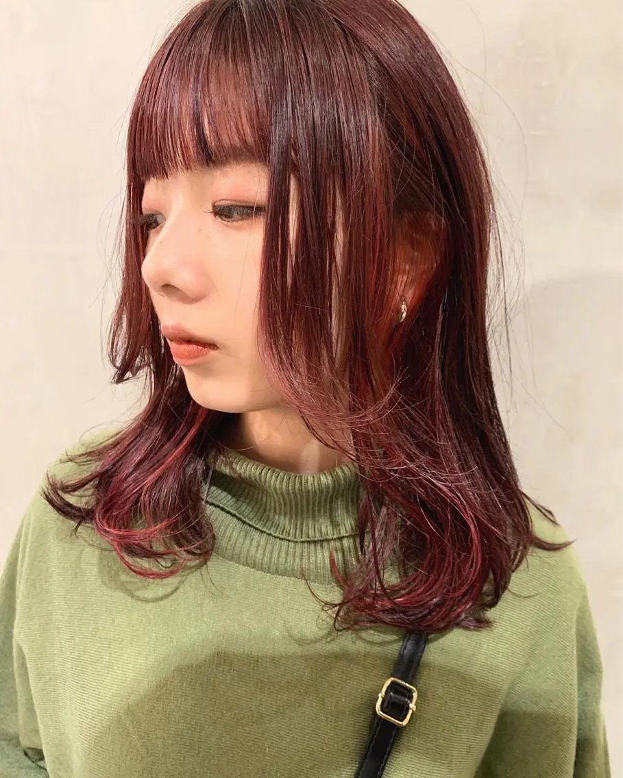 ミディアム カラー カット ヘアカラー トリートメント 優作 〜圧倒的信頼〜のヘアスタイル