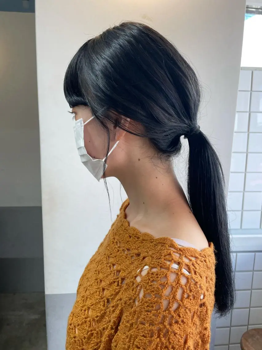 ロング カラー ブルーカラー 透明感カラー ヘアカラー ｔｏ ｋｉのヘアスタイル