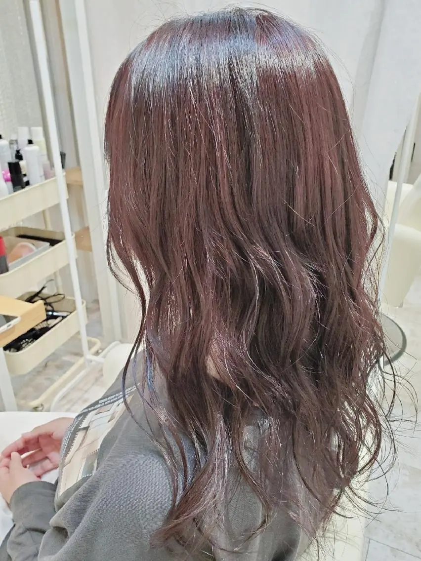 ミディアム カラー レッドカラー ヘアカラー 北九州美容室 🕊️わかな✂︎のヘアスタイル