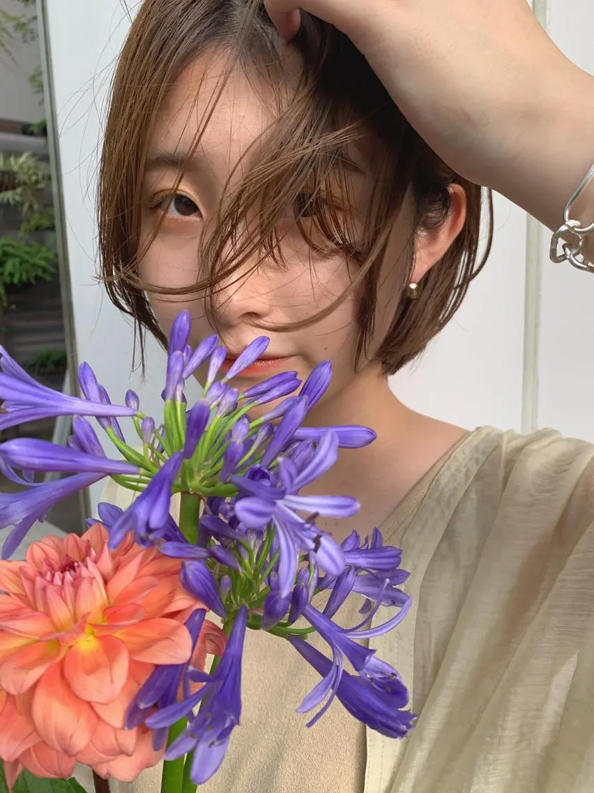 ショート レイヤーカット 鈴木駿介のヘアスタイル