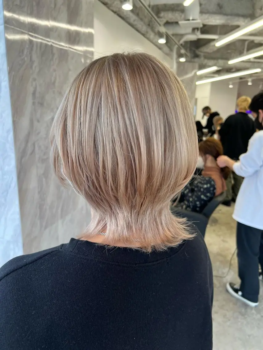 ショート カラー ハイトーンカラー ショートヘア ウルフカット 【副店長】DAYS 2nd 久木山湧也のヘアスタイル