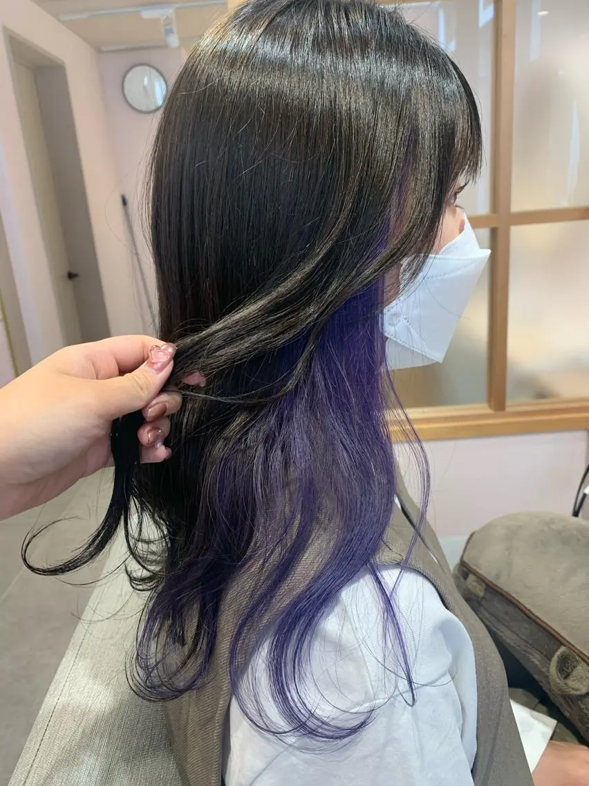 カラー インナーカラー rio .のヘアスタイル