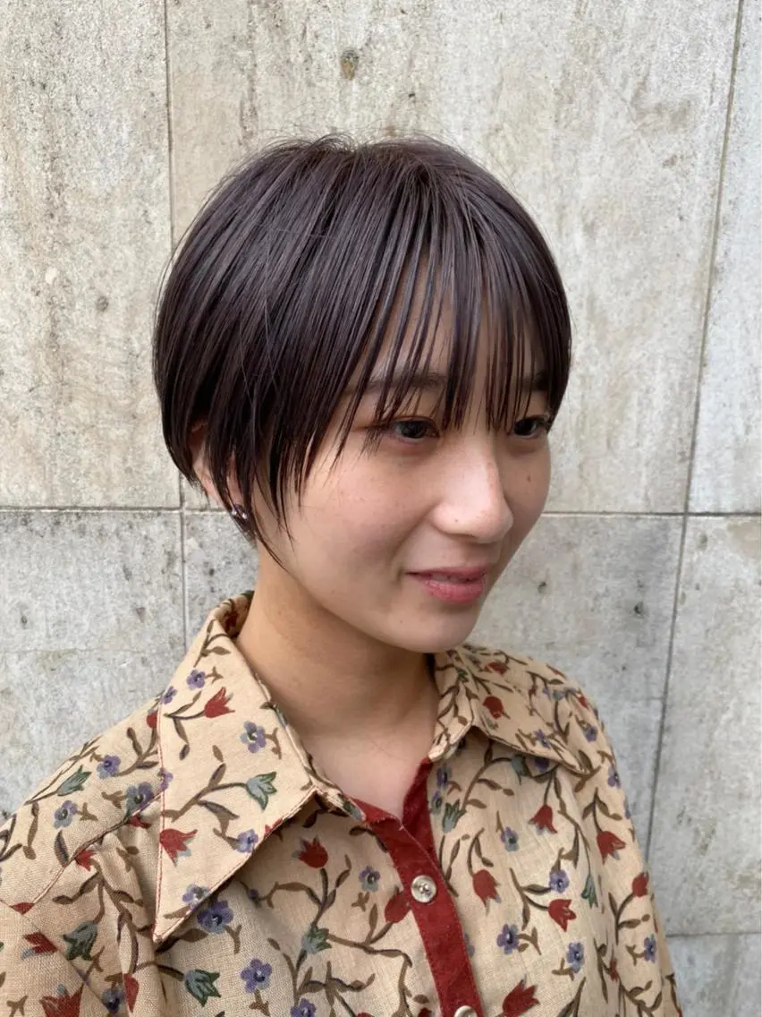 ショート カット ヘアカラー トリートメント 高橋 一矢のヘアスタイル