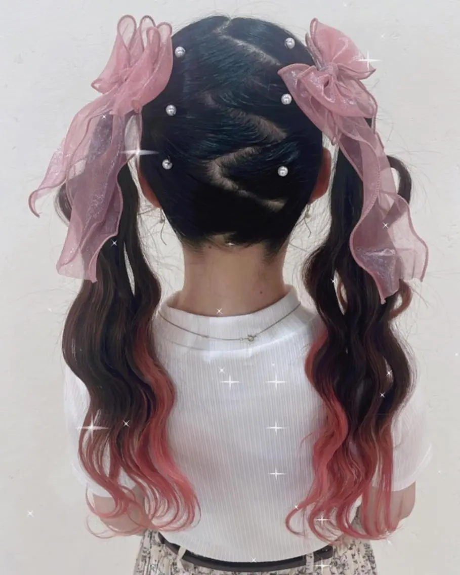ヘアアレンジ 最高級シールエクステ 💜Fave/あかねのヘアスタイル