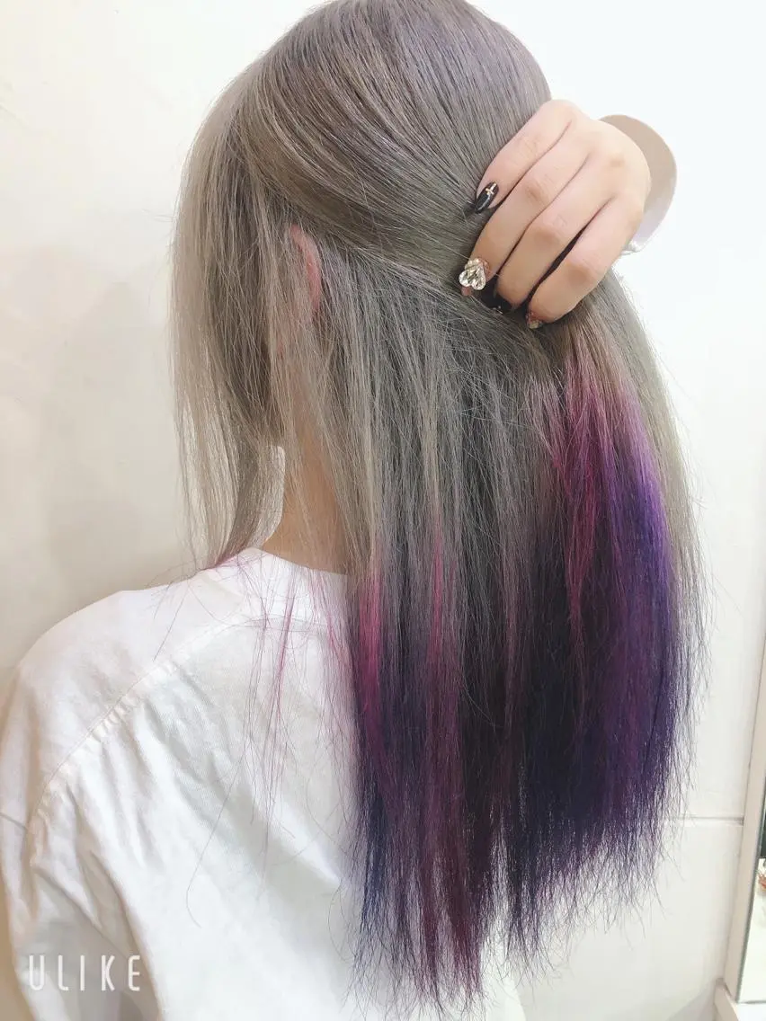 ロング ヘアカラー トリートメント 吉田 典弘のヘアスタイル