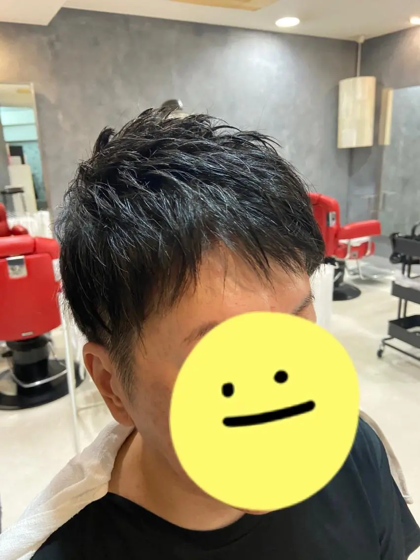 ショート メンズ カット 岡 且也のヘアスタイル