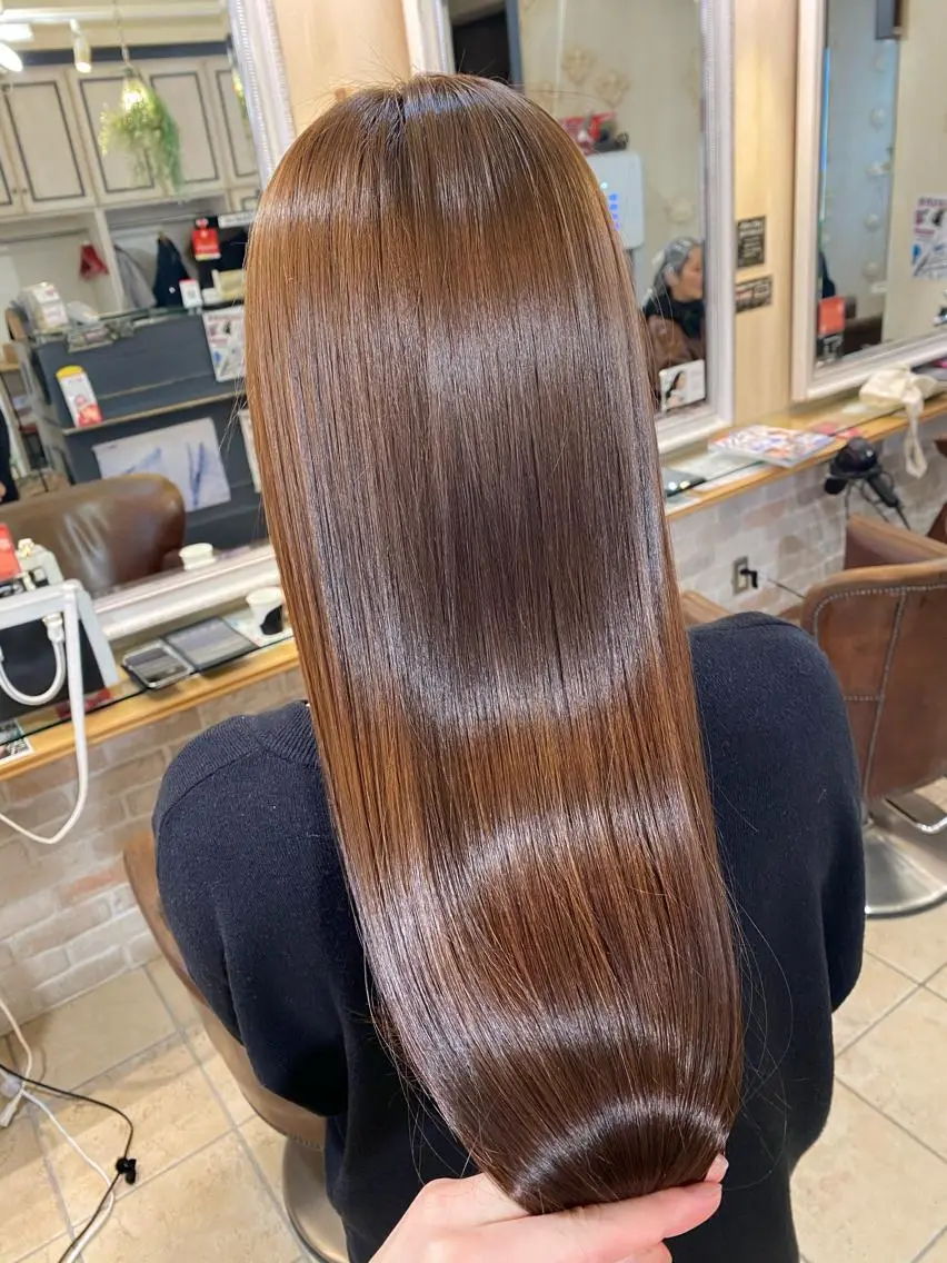 ロング 髪質改善 トリートメント 酸熱トリートメント 山下 直人のヘアスタイル