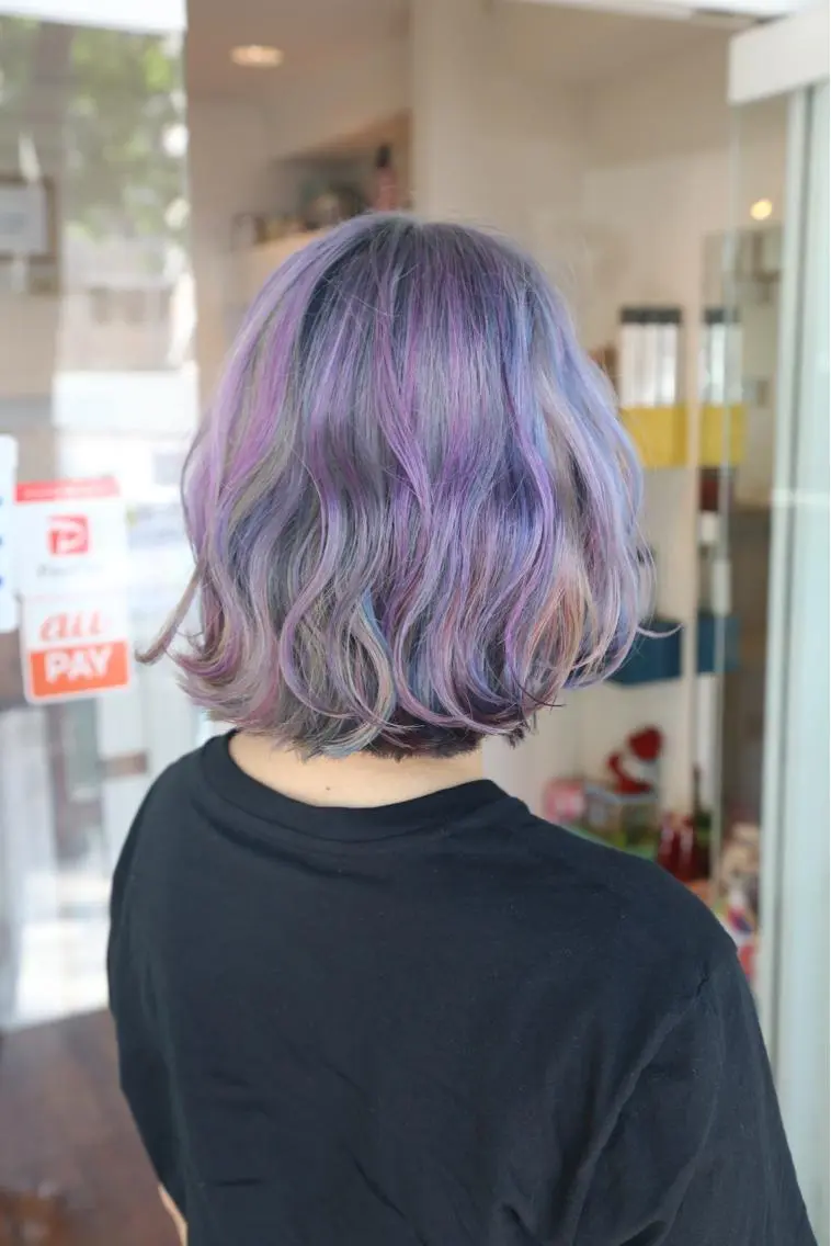 ミディアム カラー カット ヘアカラー 高野 真弥のヘアスタイル