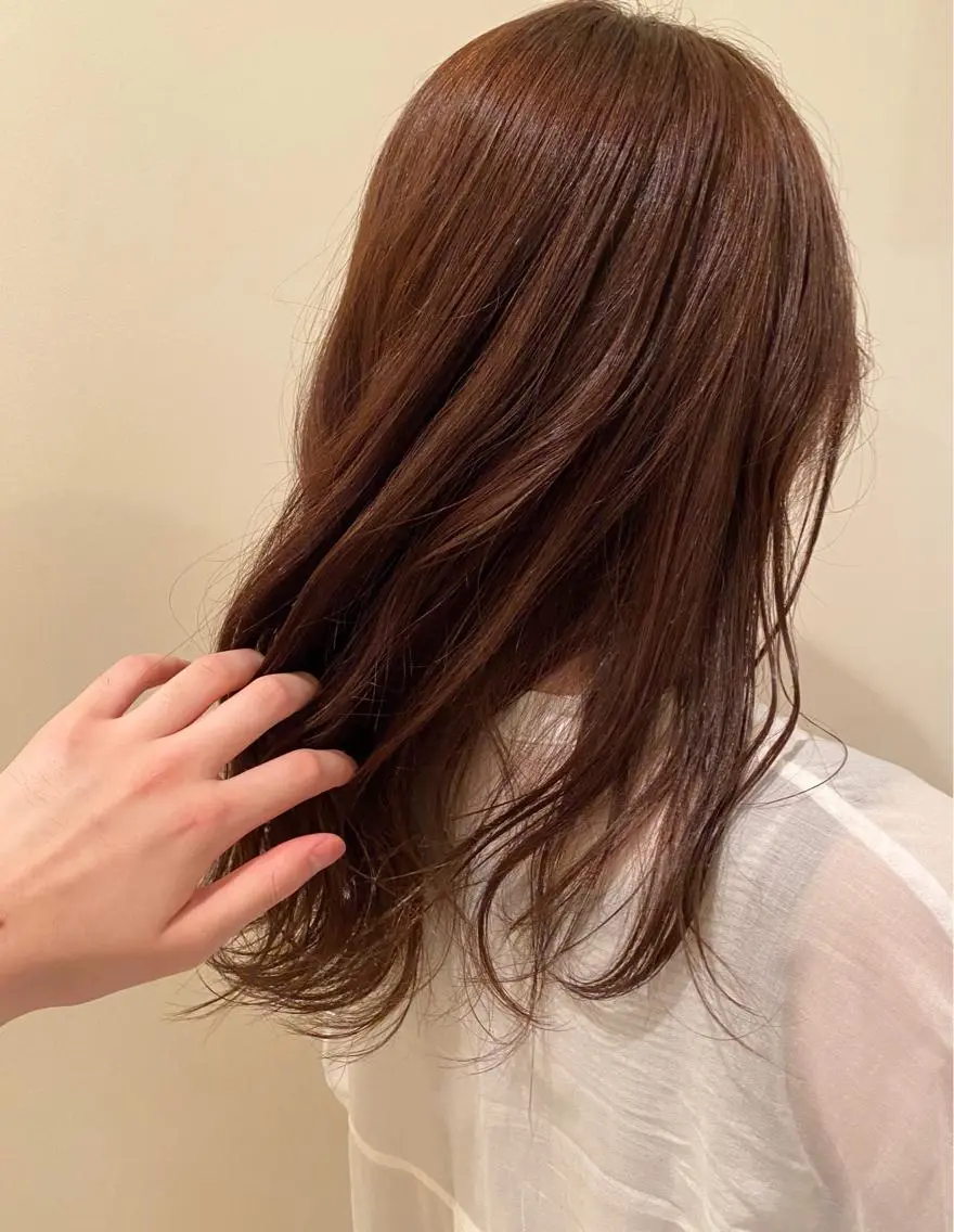 セミロング カラー ブラウンカラー ナチュラルブラウン カットモデル募集中/ 店長/角田真哉のヘアスタイル