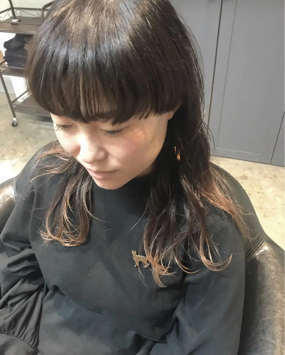 セミロング ウルフカット カット ヘアカラー トリートメント 🧼柴田 健太郎🧼のヘアスタイル