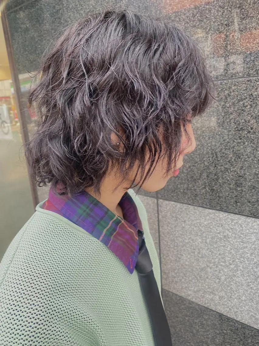パーマ メンズ 技術モデル募集中 🩶村嶋 彩のヘアスタイル