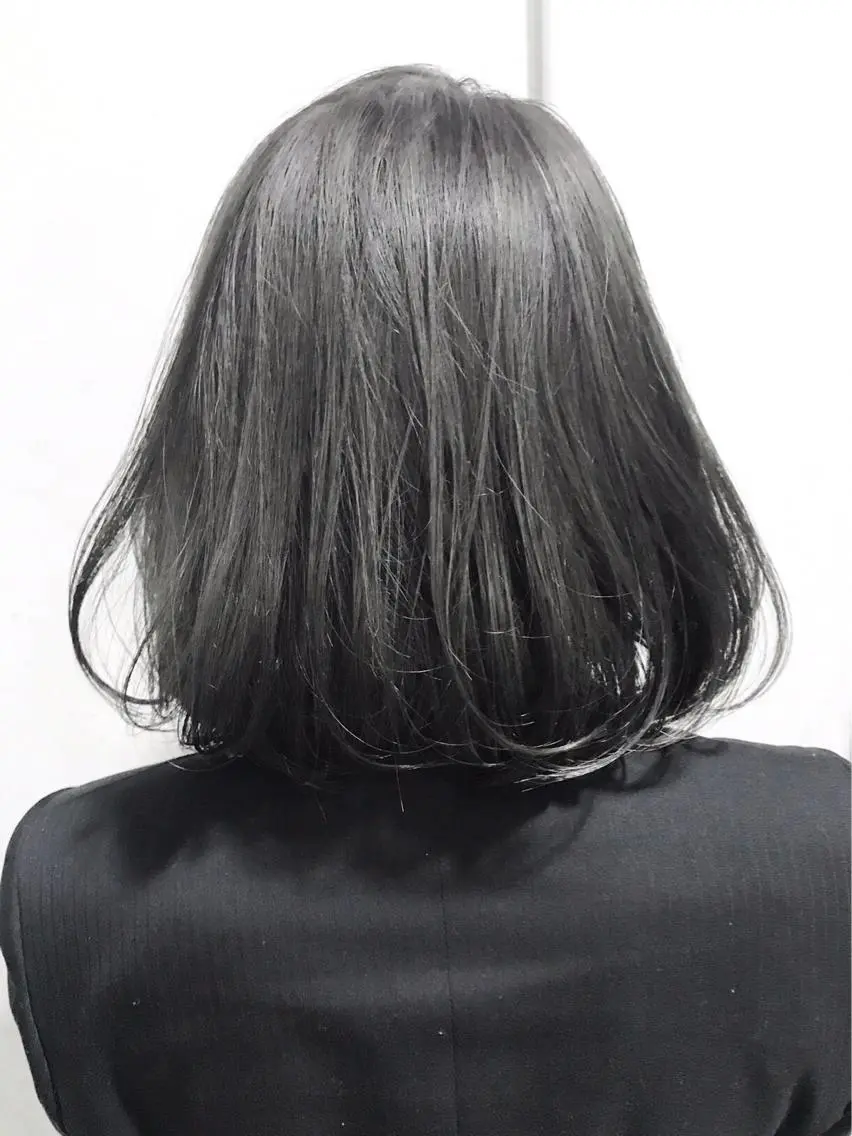 ミディアム カラー ヘアアレンジ ミニボブ/ブリーチ 🌈MISATOのヘアスタイル