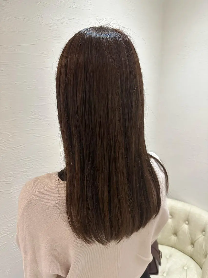 セミロング 真野 じゅんなのヘアスタイル