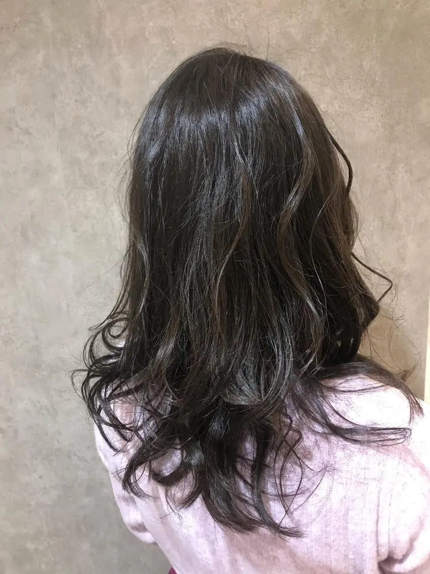 セミロング カラー グレージュ ヘアカラー トリートメント ショート／透明感 カラー加治竜汰💡のヘアスタイル