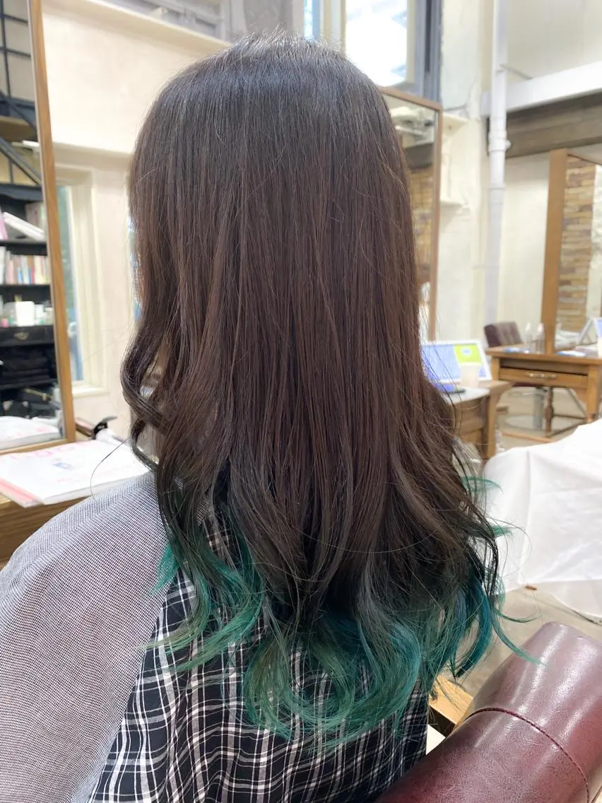 セミロング カラー ブリーチ グラデーションカラー ヘアカラー ミニモお気に入り数 No.1宍戸雄弥のヘアスタイル