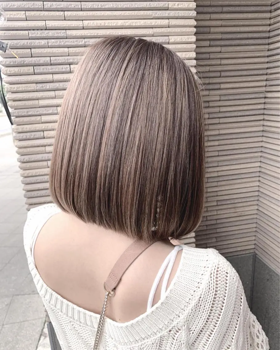 ショート ボブ 髪質改善 髪質改善カラーのヘアスタイル